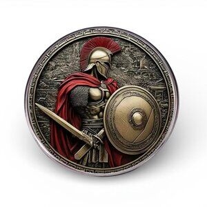 NEW - ARMOR OF GOD Stainless Steel PIN BROCH - EPH6:13-17